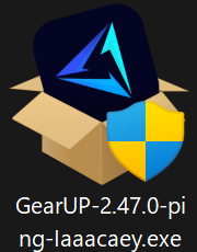 ダウンロードした".exe"を管理者として実行